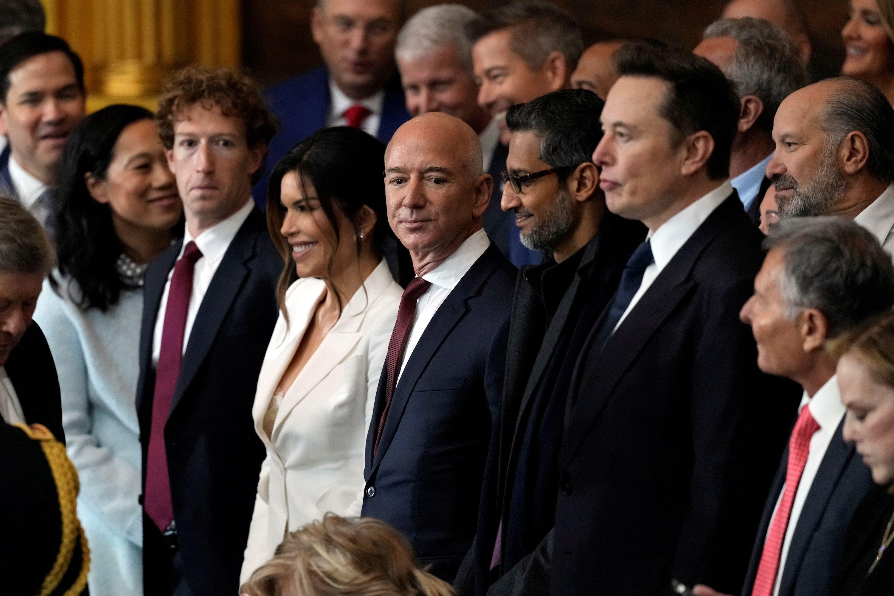 Mark Cukerberg, Džef Bezos, Sundar Pičaj i Ilon Mask