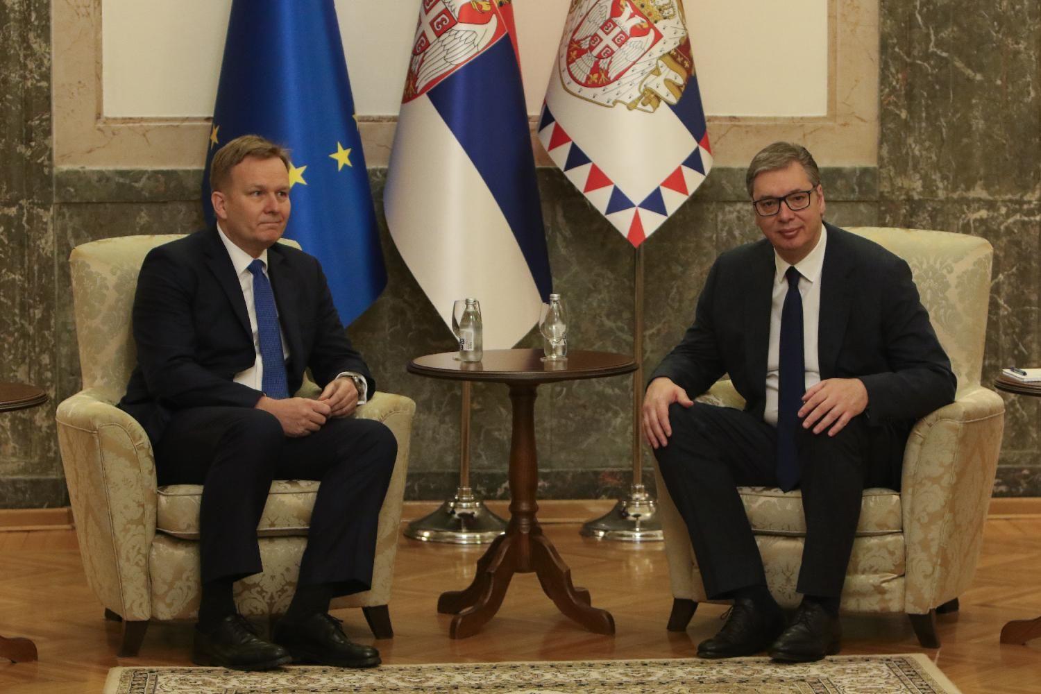 Peter Sorensen i Aleksandar Vučić u Predsedništvu Srbije