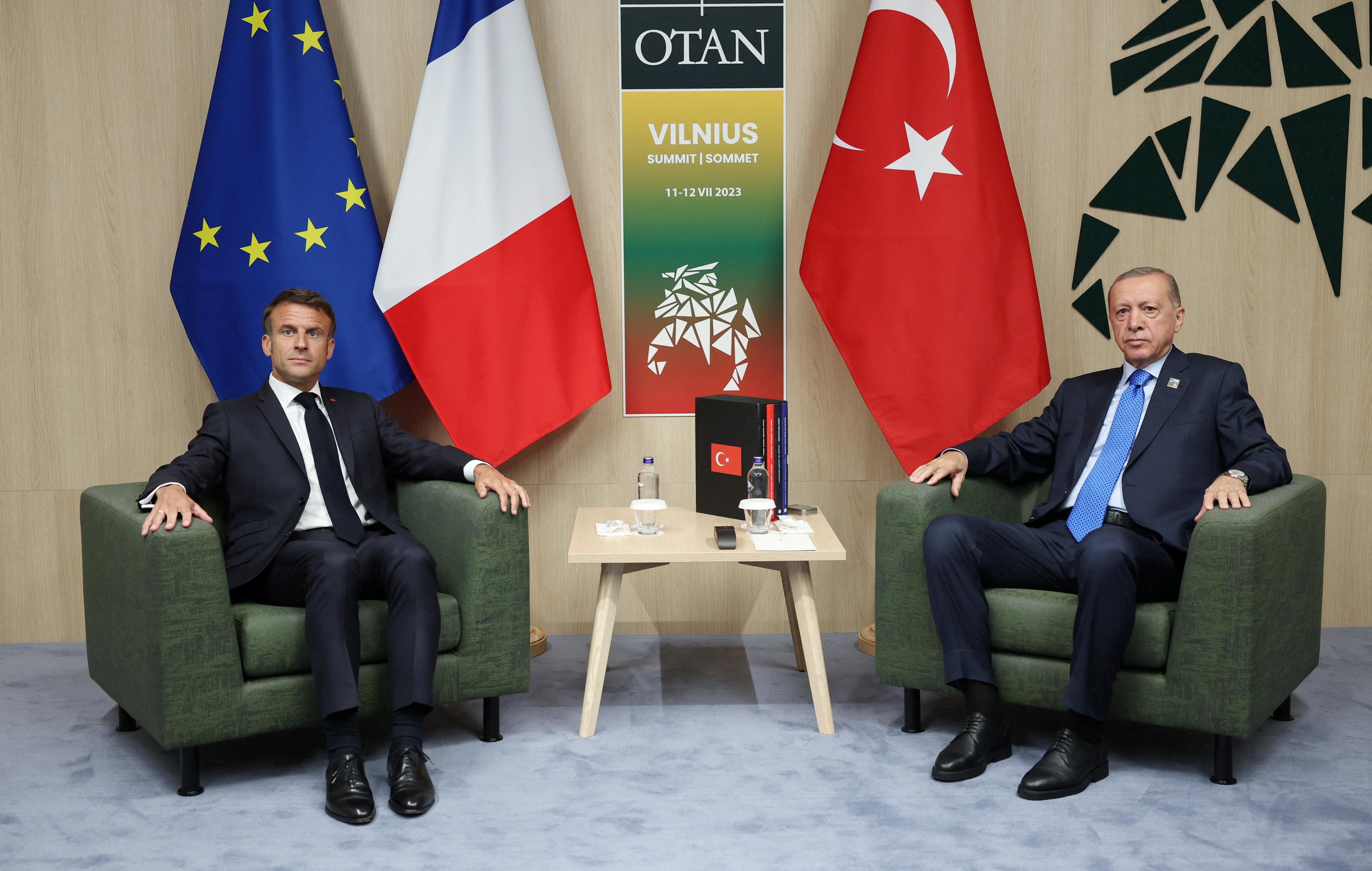 Erdoğan, Macron