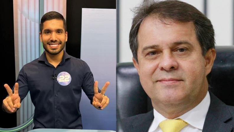 Colagem de fotos de André Fernandes e Evandro Leitão