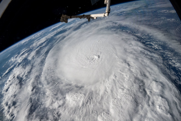 Vista de satélite de Milton antes de su llegada a Florida