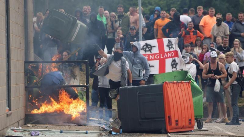 Multidão em protesto