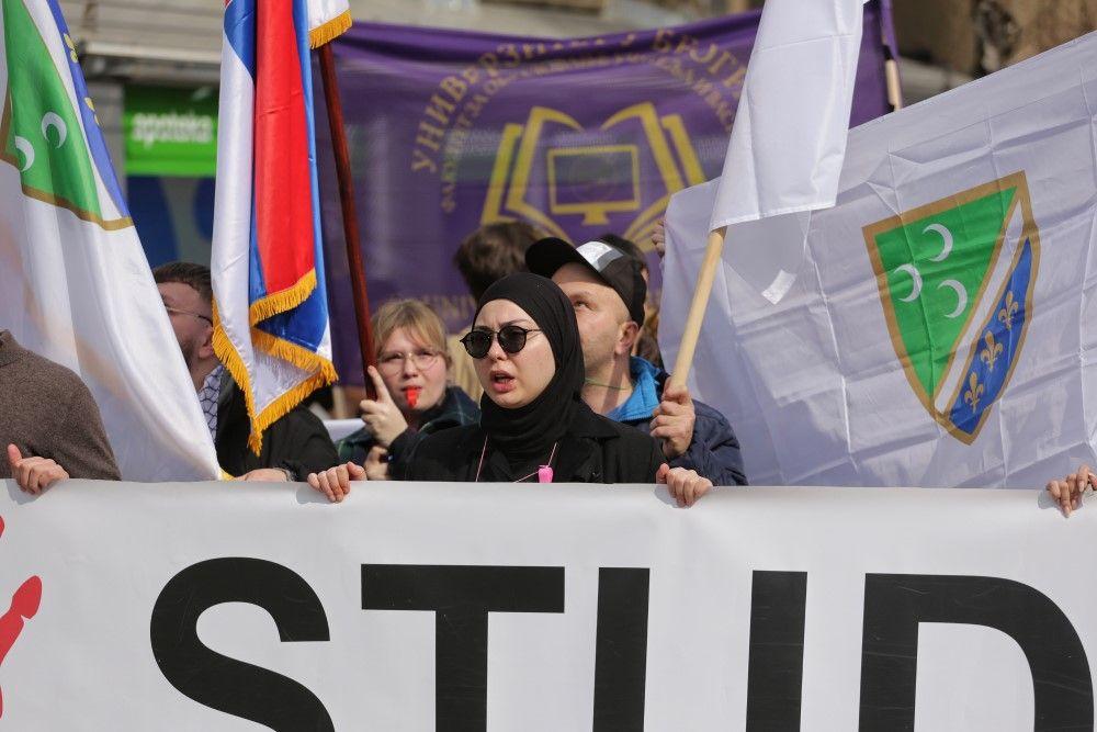 Protest u Novom Pazaru, studenti, studentski protest u Novom Pazaru