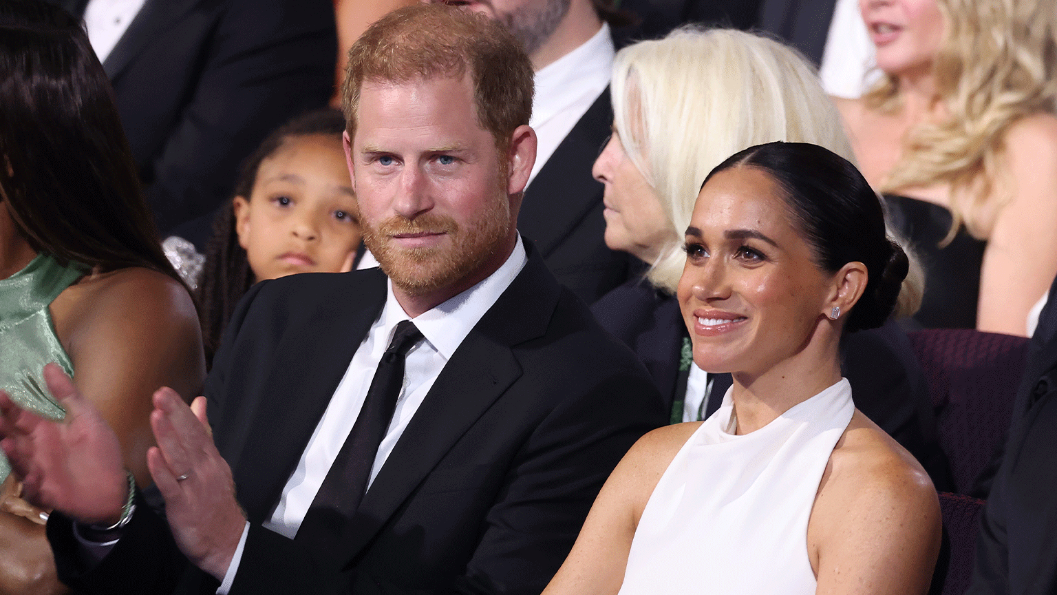 O duque e a duquesa de Sussex, príncipe Harry e Meghan Markle