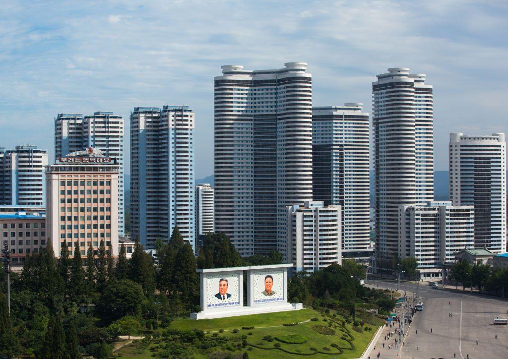 Nuevos rascacielos en la zona de Changjon, en la provincia de Pyongyang.