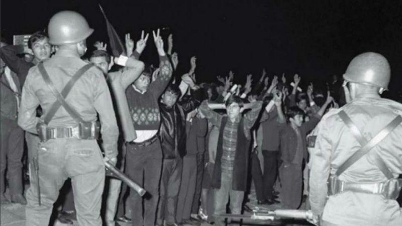 Cientos de estudiantes fueron detenidos tras la masacre de Tlatelolco en 1968.