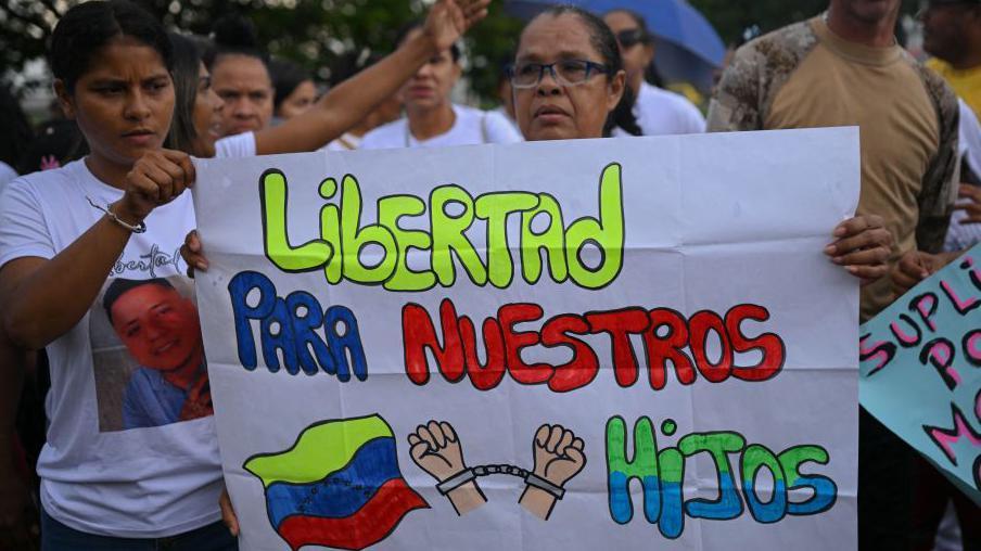 Protesta frente a Tocuyito