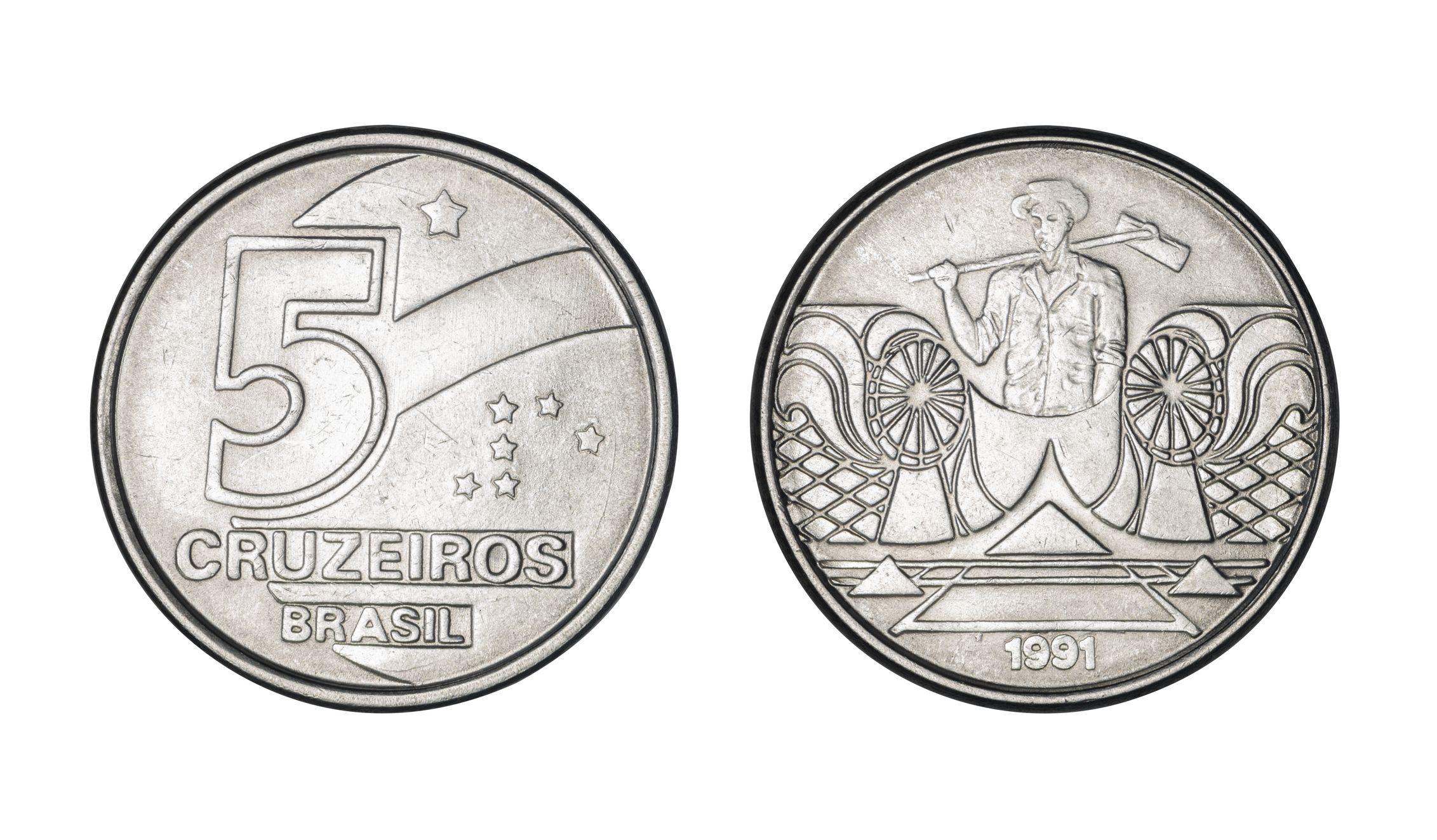 Moedas de cruzeiro de 1991