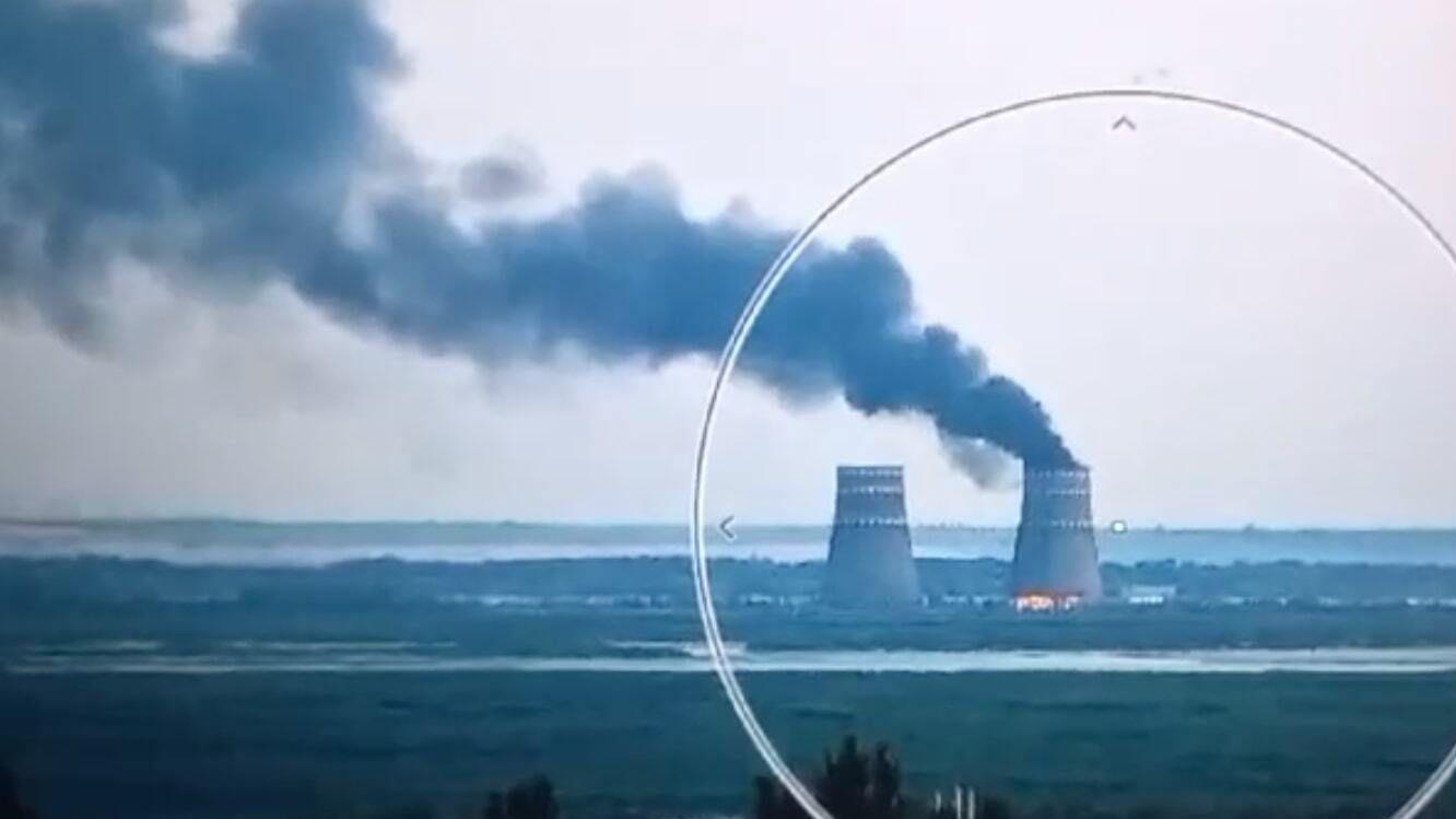 Ukraine and Russia trade claims over nuclear plant fire