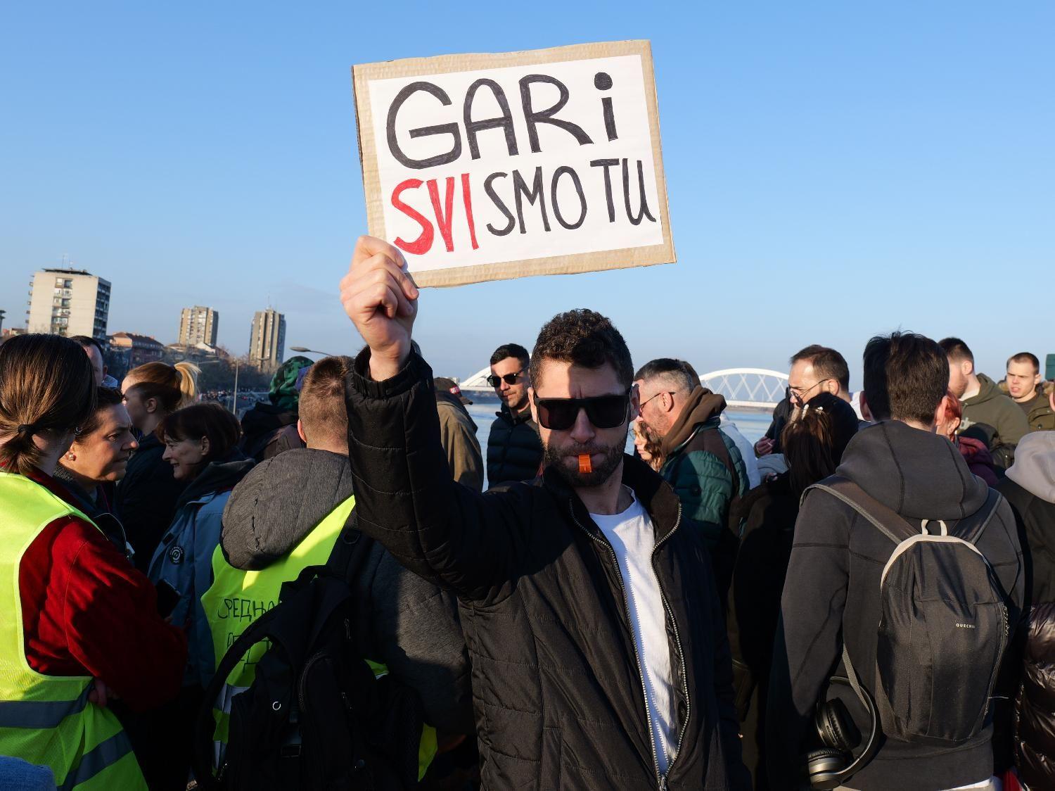 studenti, studentski protest, novi sad, blokada mostova u novi sad