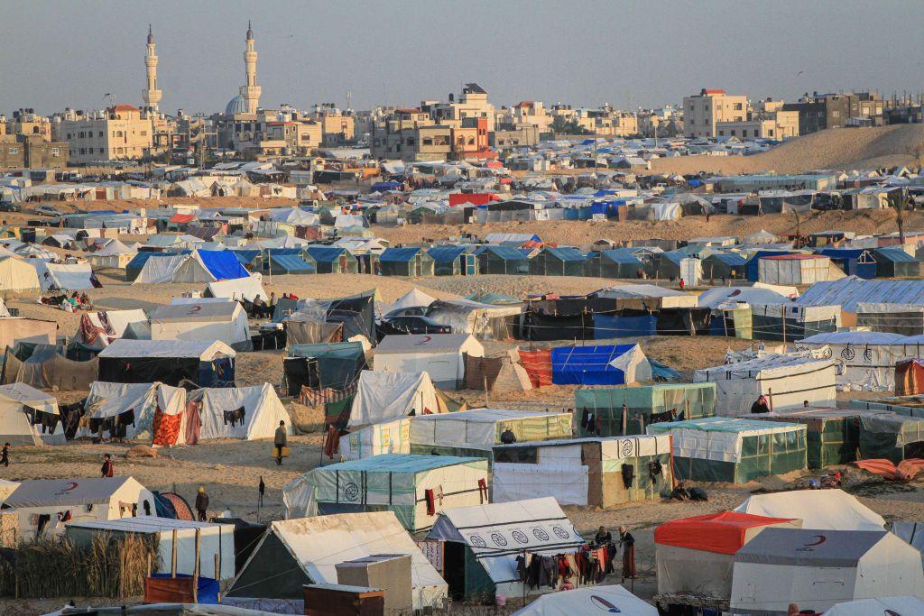 Vista del campo de refugiados de Rafah