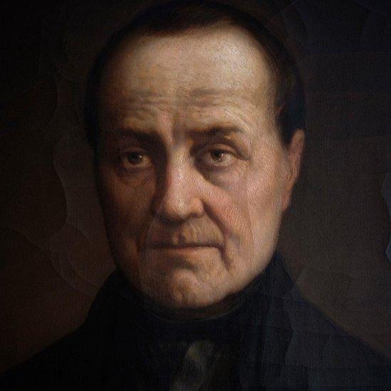 Retrato de Auguste Comte feito pelo pintor belga Jules Leonard, em 1860