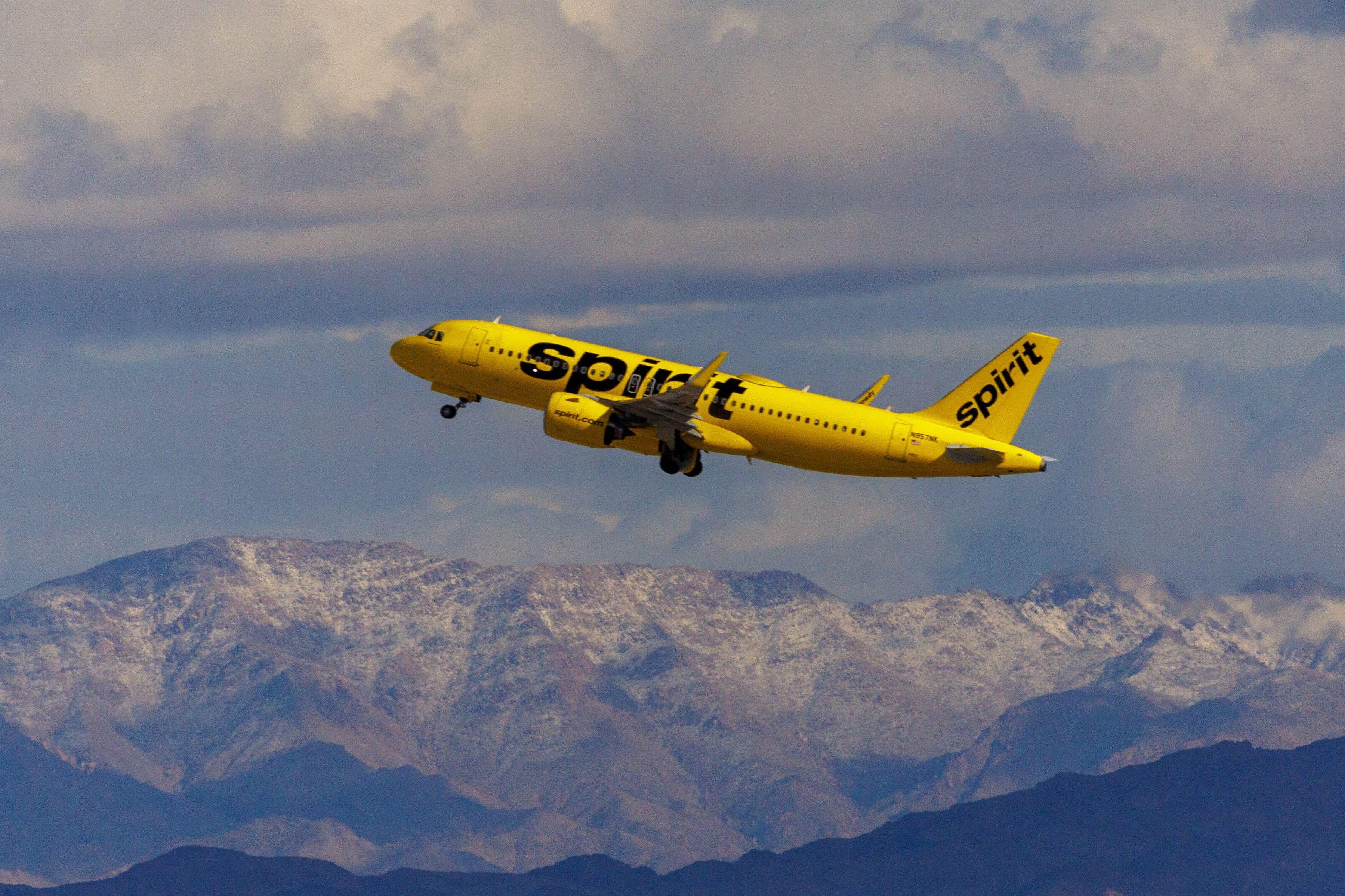 Una imagen de archivo de un vuelo de Spirit Airlines