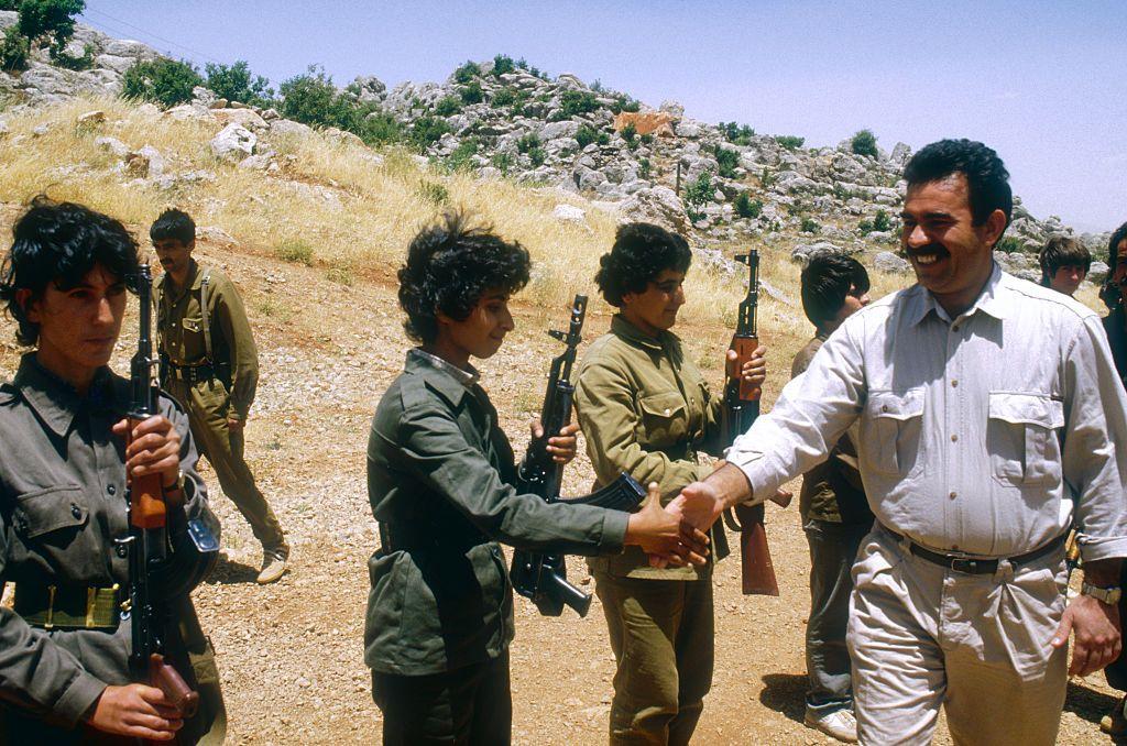 Öcalan, 1998 yılında, Lübnan'daki Bekaa Vadisi'nde bir eğitim sırasında