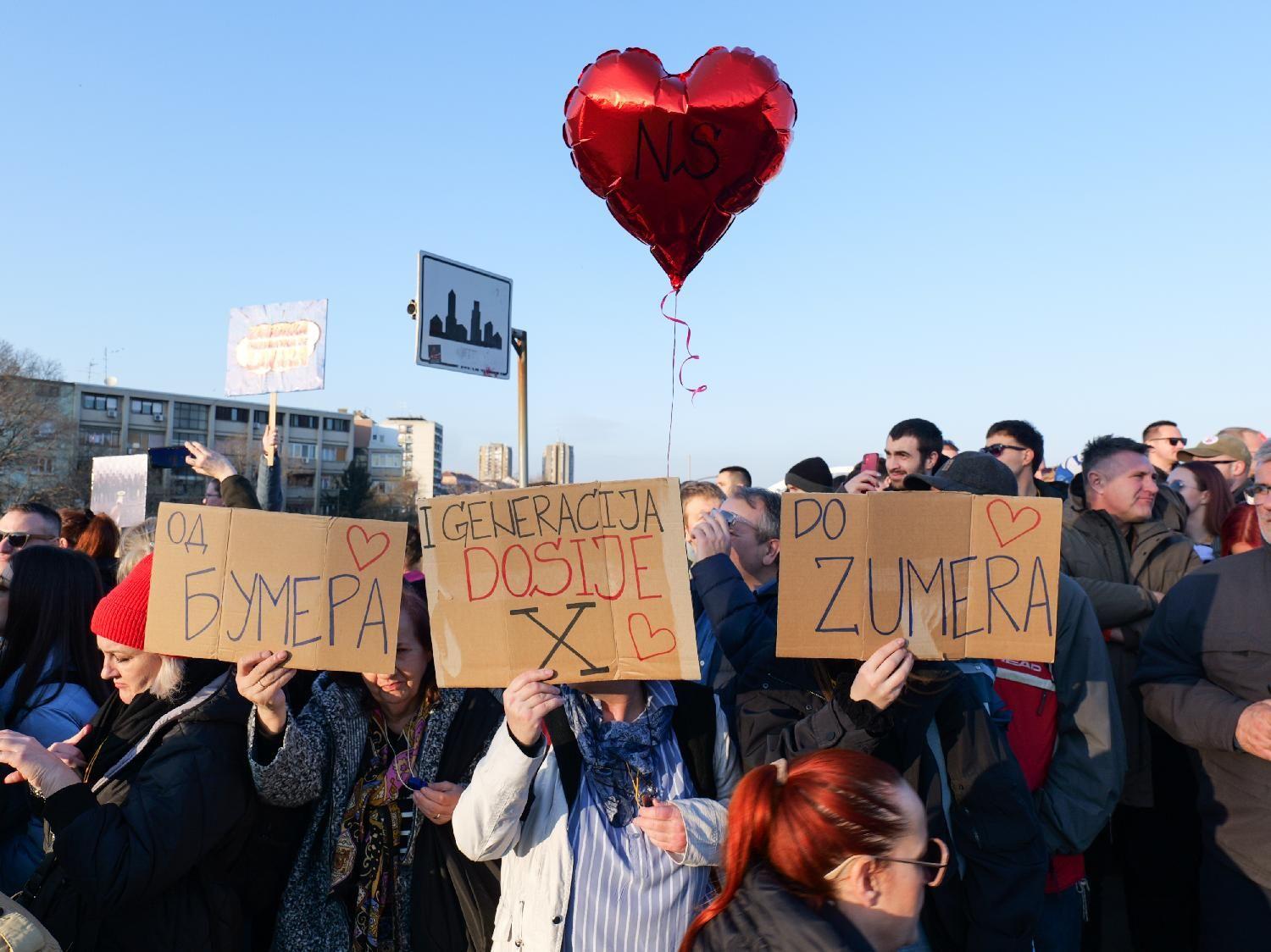 studenti, studentski protest, novi sad, blokada mostova u novom sadu