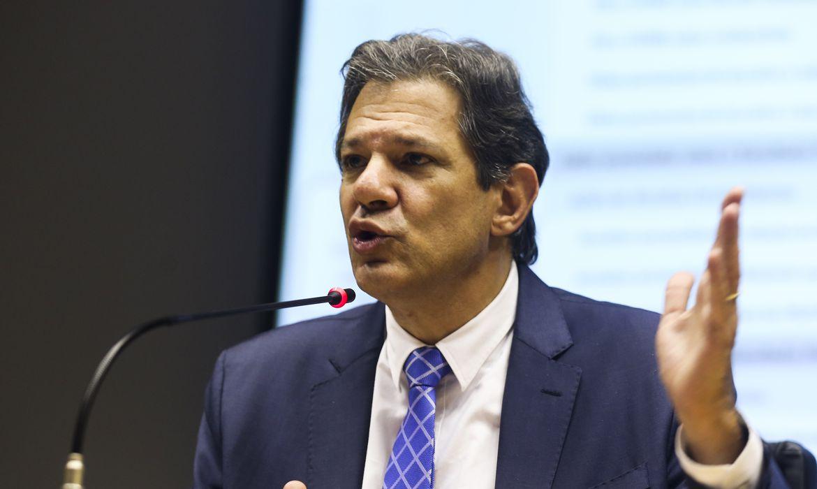 O ministro da Fazenda, Fernando Haddad