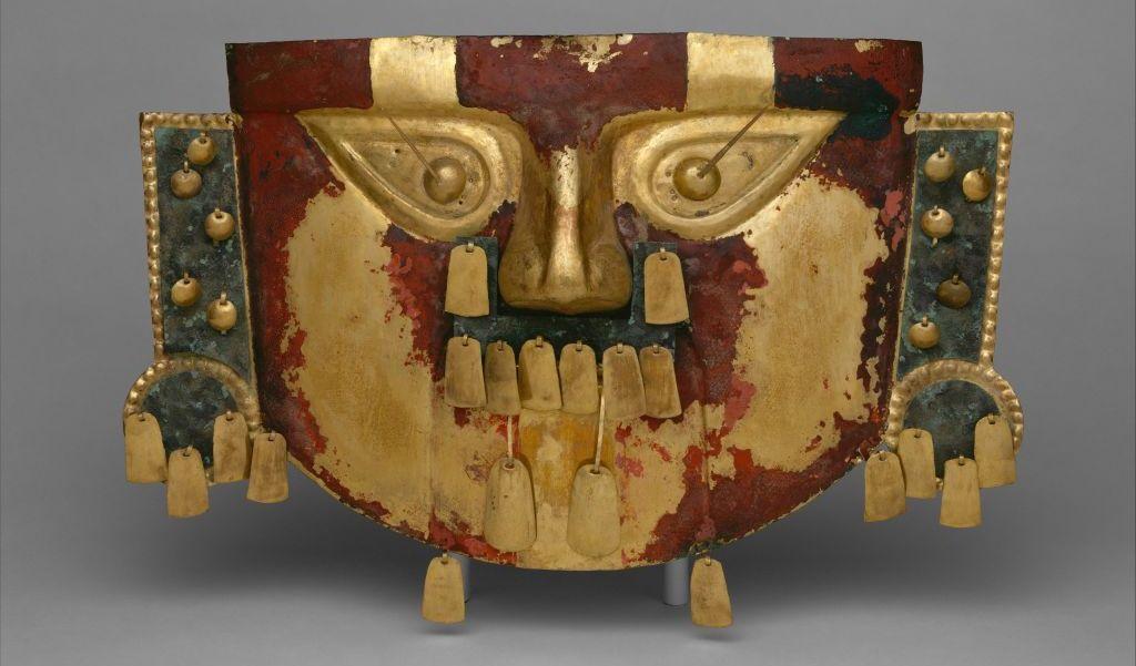 Máscara funeraria, 900–1300 d.C., Perú