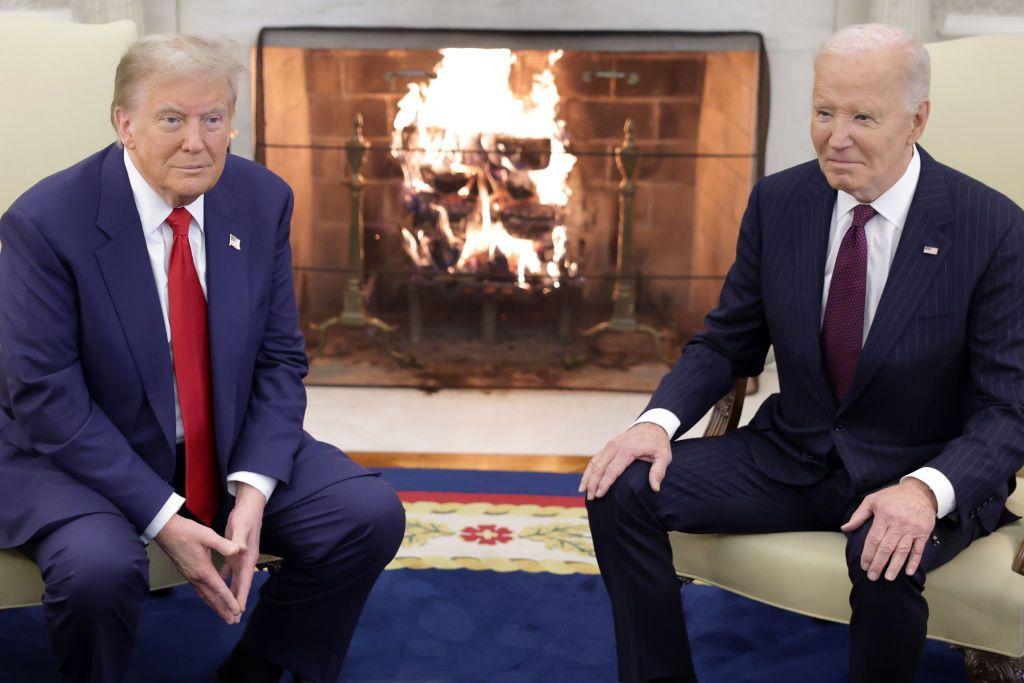 Biden y Trump en la Casa Blanca