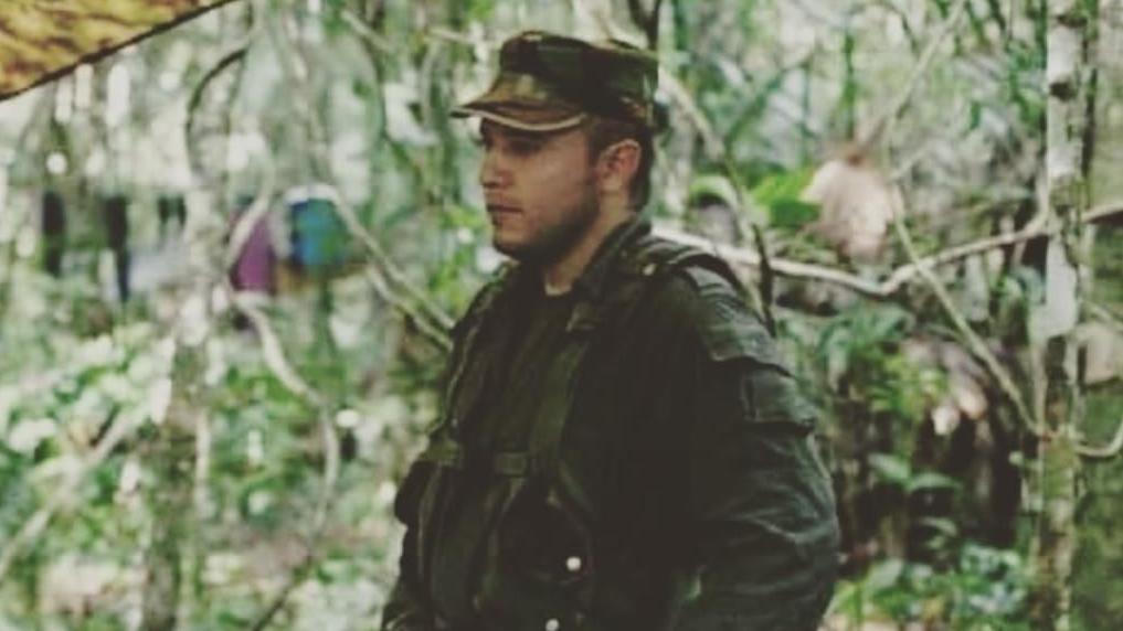 la única imagen que tiene Jorge en su época en las FARC.