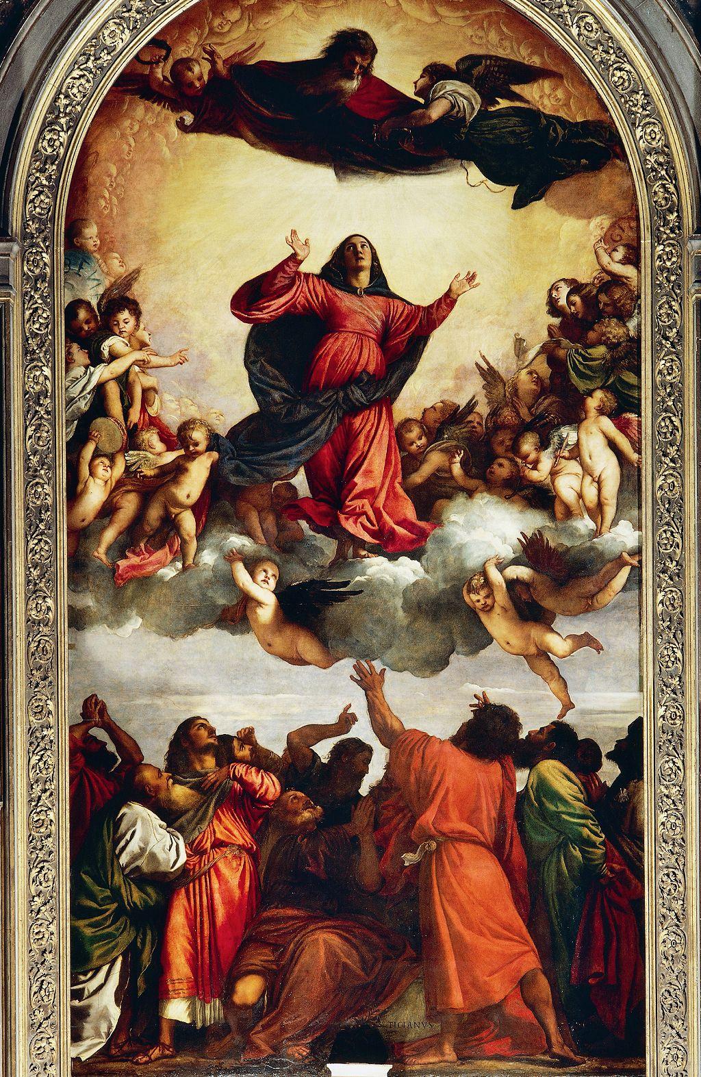 "La Asunción de la Virgen" del pintor renacentista Tiziano