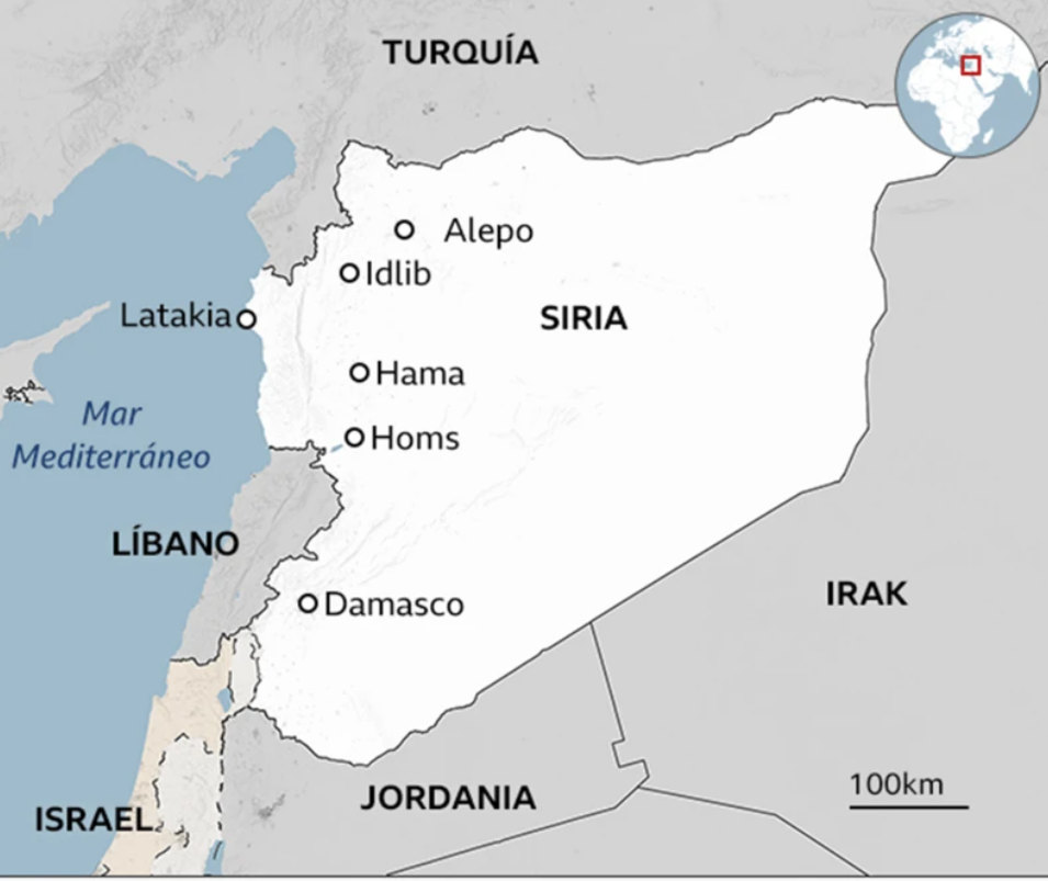 Las principales ciudades de Siria,