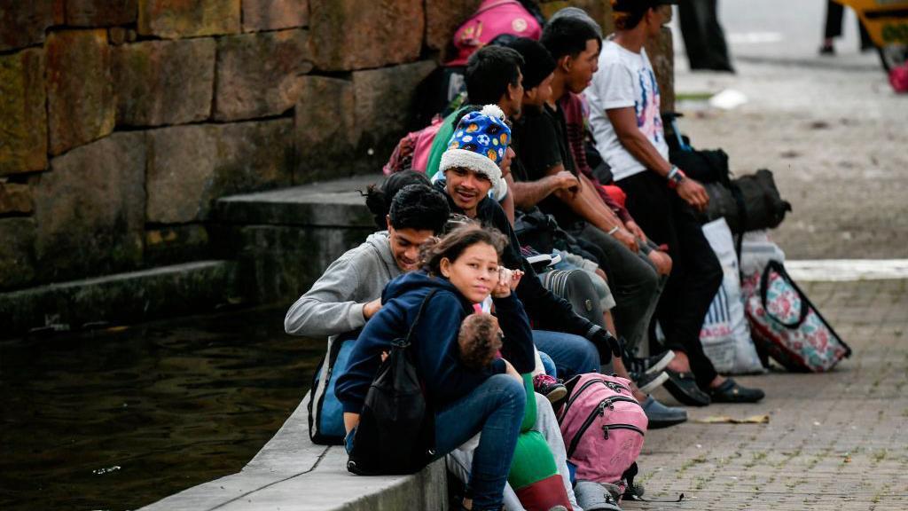 Venezolanos en Bucaramanga, Colombia. 