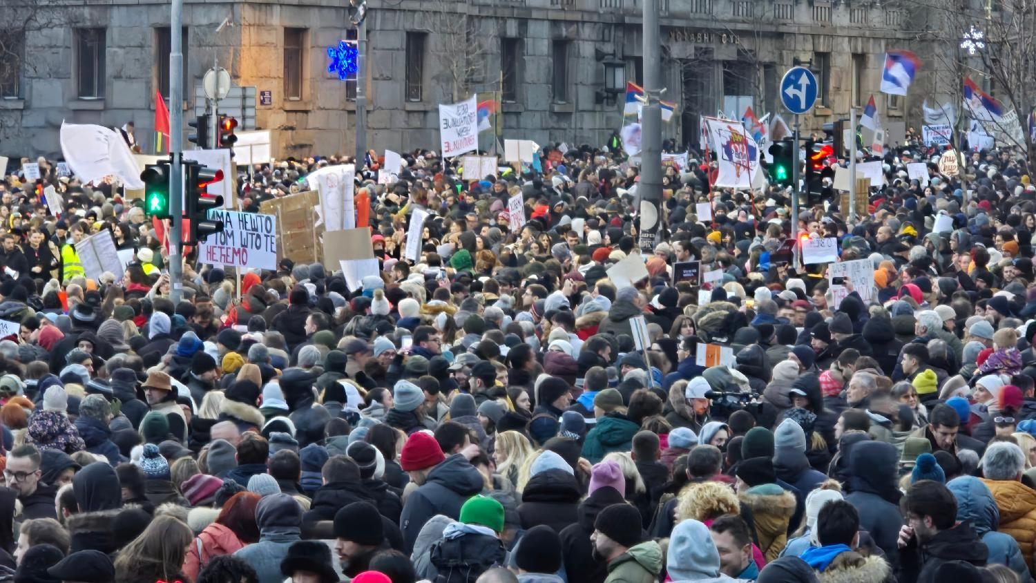 studenti, protest