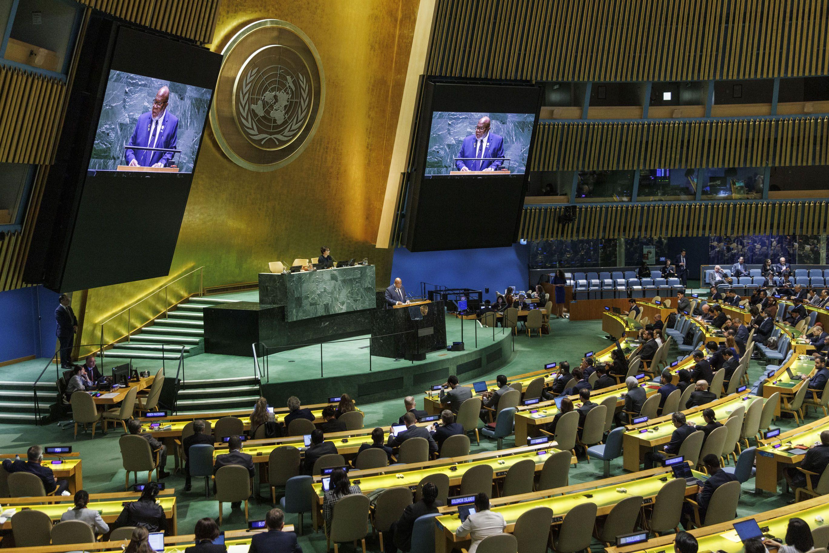 الجمعية العامة للأمم المتحدة تصوت بالأغلبية "لصالح عضوية فلسطين الكاملة" 