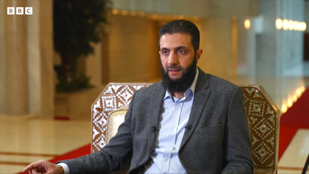 القائد العام للإدارة السورية الجديدة أحمد الشرع
