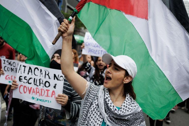 مظاهرة مؤيدة للفلسطينيين