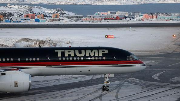 Avião de Trump na Groenlândia