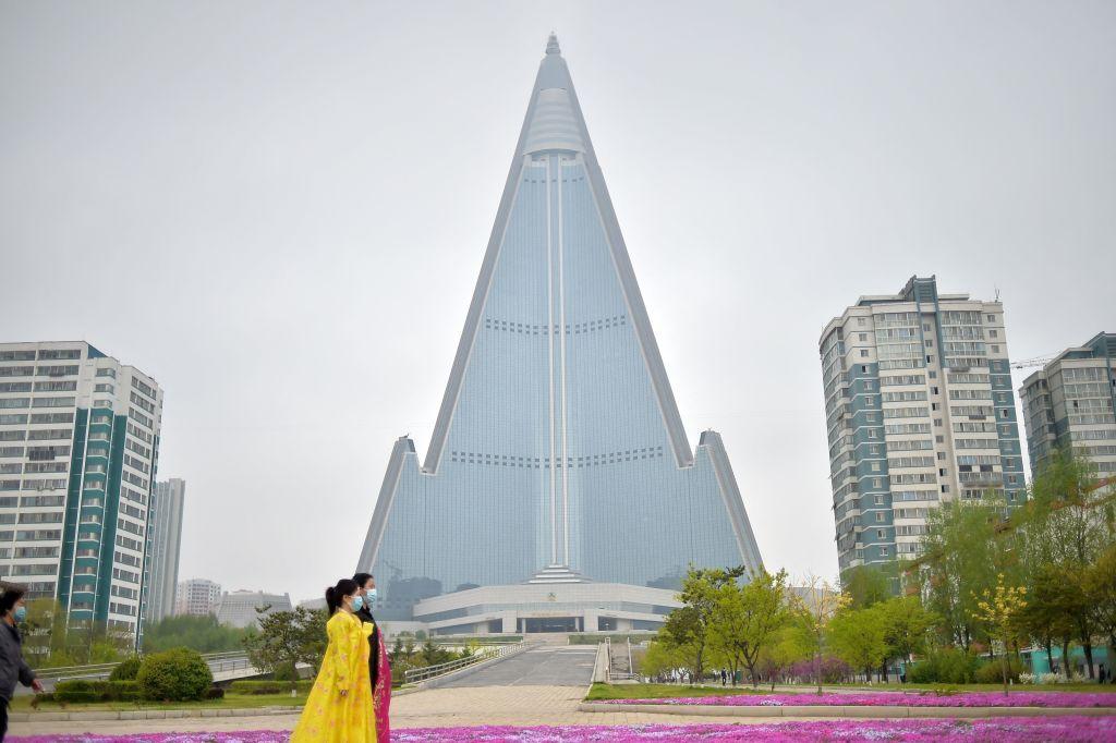 Hotel Ryugyong en Pyongyang.