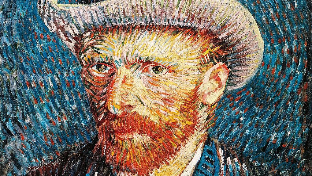 Autorretrato con sombrero de fieltro, Vincent van Gogh, 1888