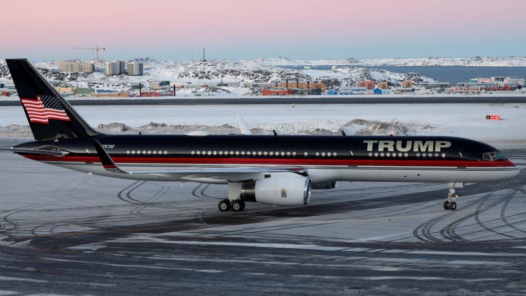 Avião de Trump na Groelândia