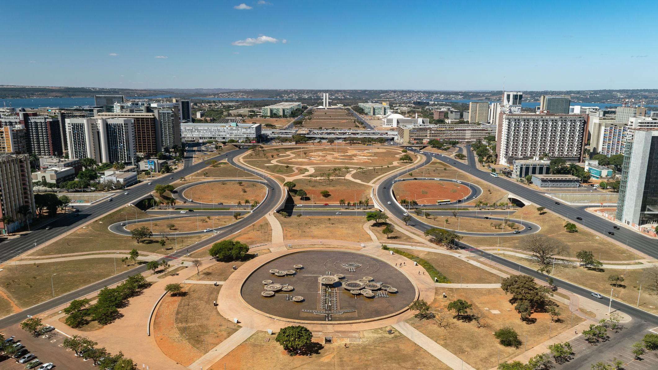 Parte de Brasília vista de cima