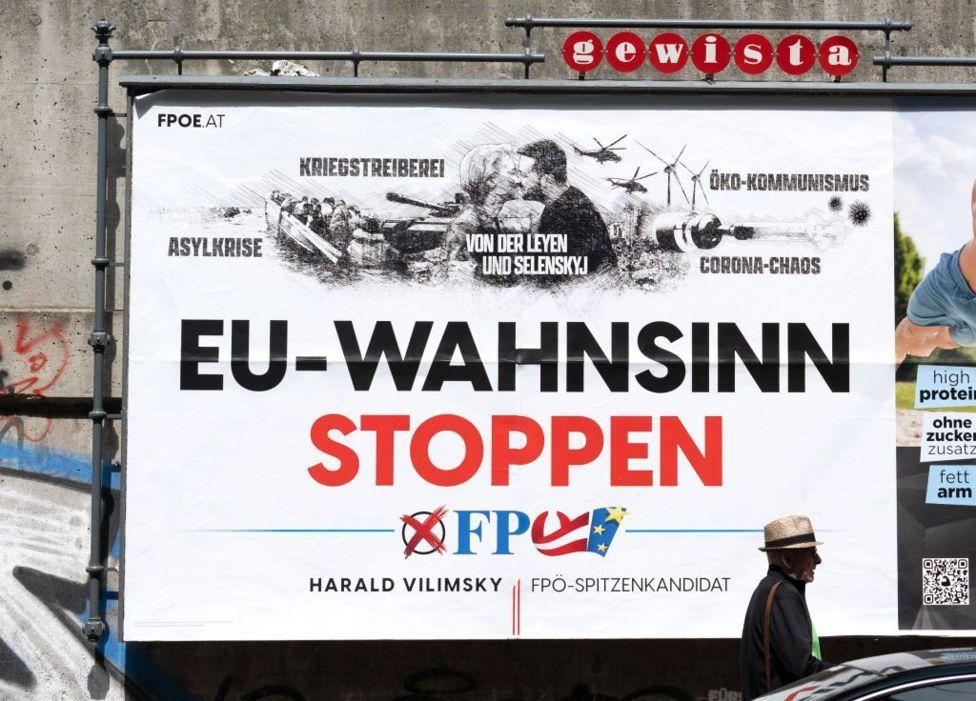 حزب الحرية النمساوي يتقدم استطلاعات الرأي تحت شعار "أوقفوا الجنون الأوروبي" 