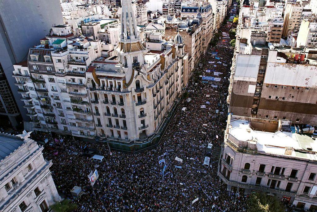 La protesta en Buenos Aires