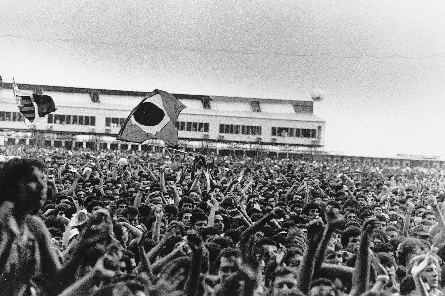 Multidão no Rock in Rio em 1985