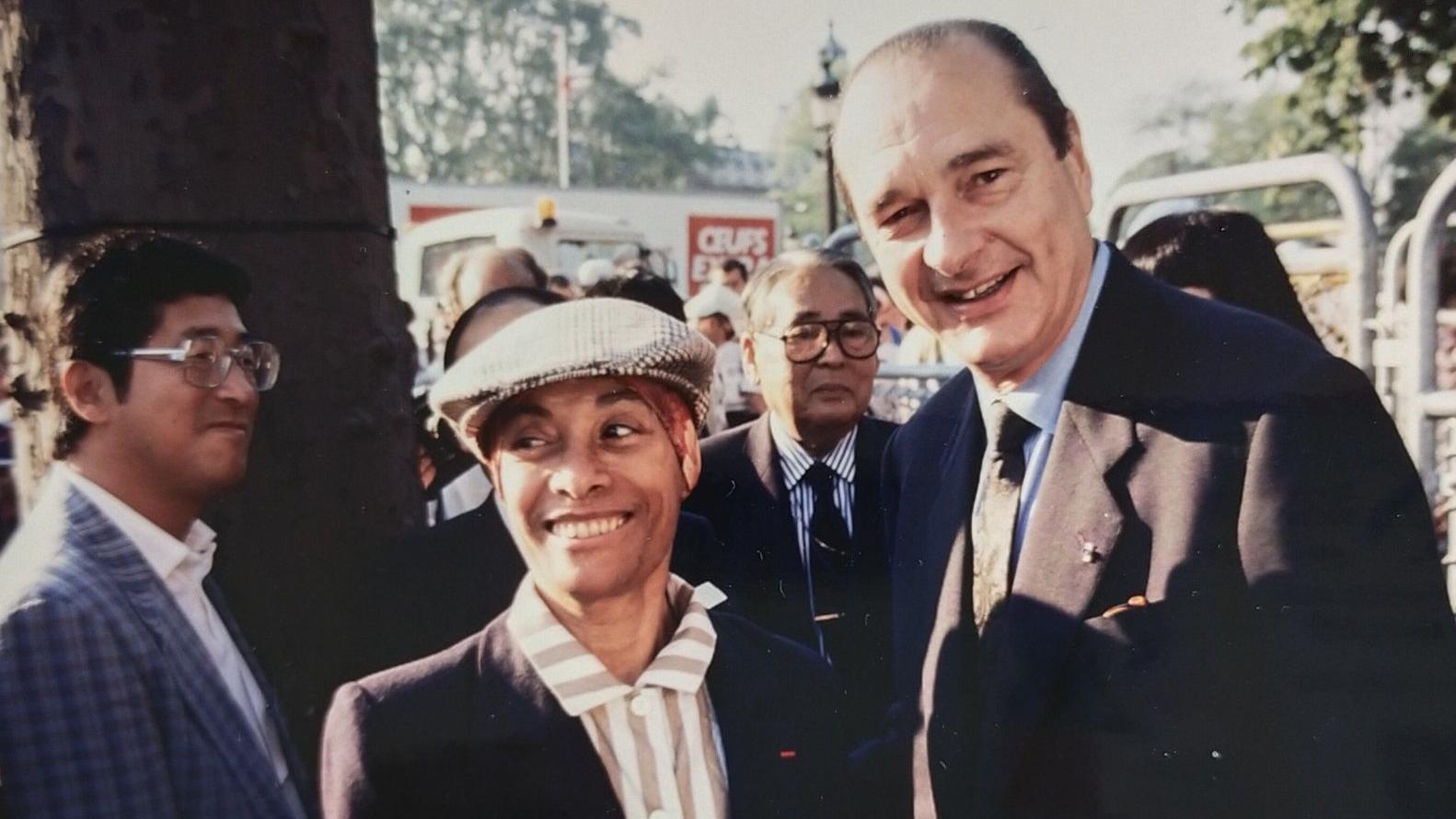 Maria D'Apparecida e Jacques Chirac