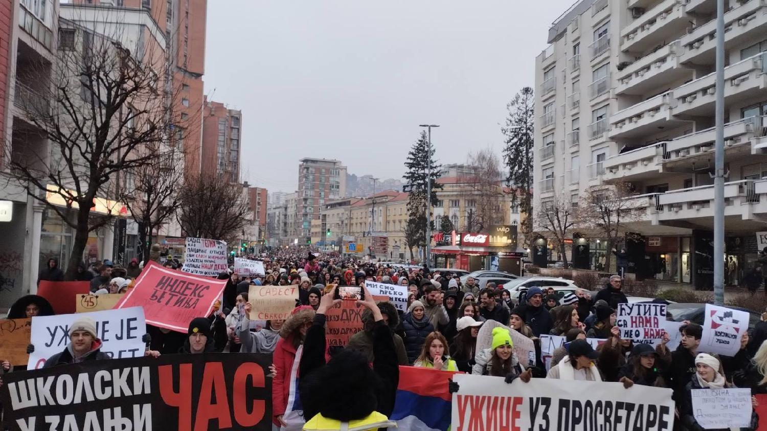 prosvetari, protest u užicu