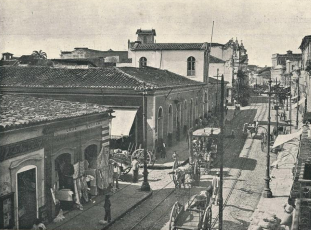 Rua 15 de novembro em 1899