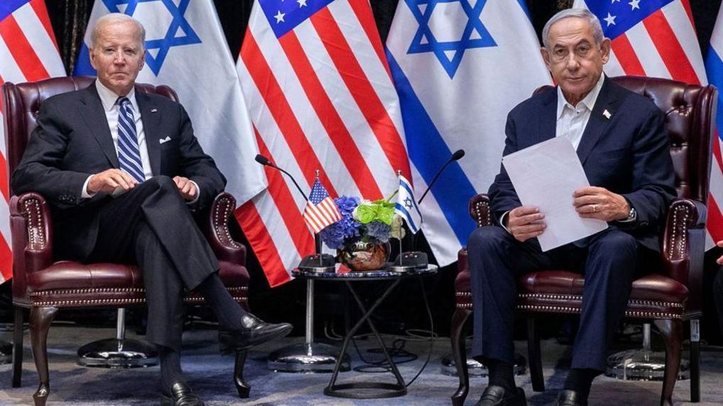 Presidente Biden con el primer ministro Netanyahu