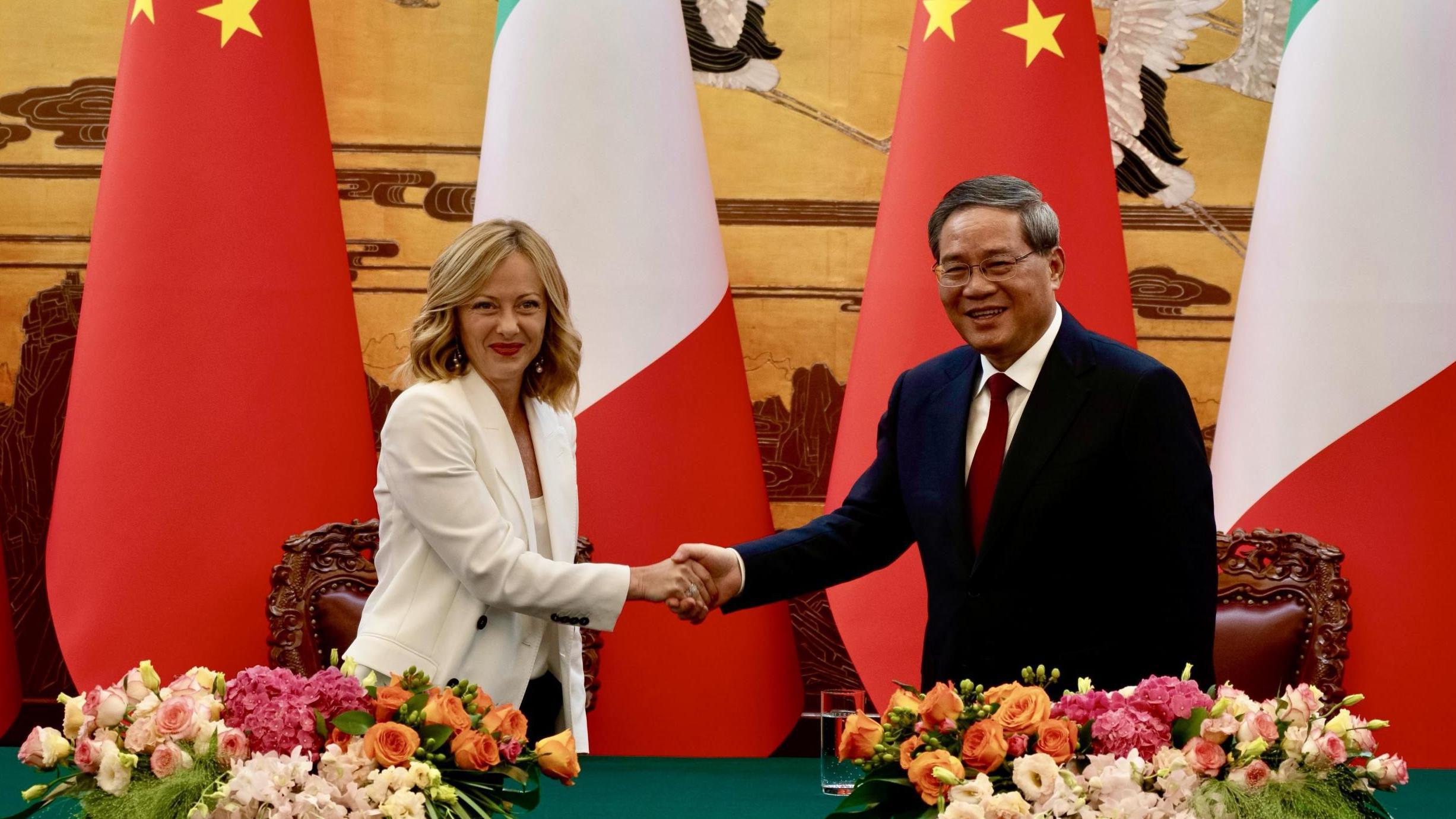 Italy PM Meloni vows to relaunch ties with China