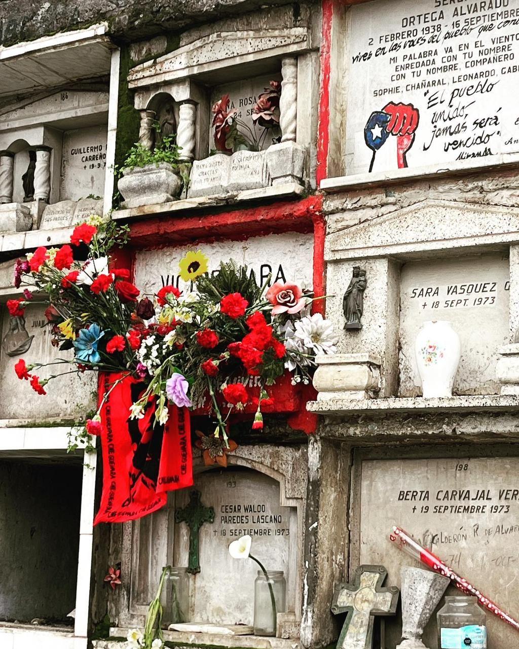 La tumba de Víctor Jara.