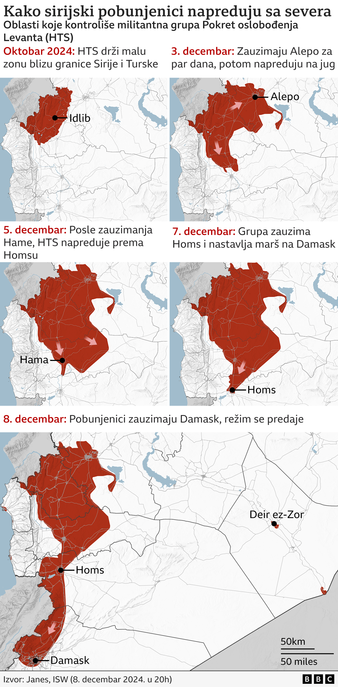 napredak pobunjenika, ofanziva sirijskih pobunjenika u mapama