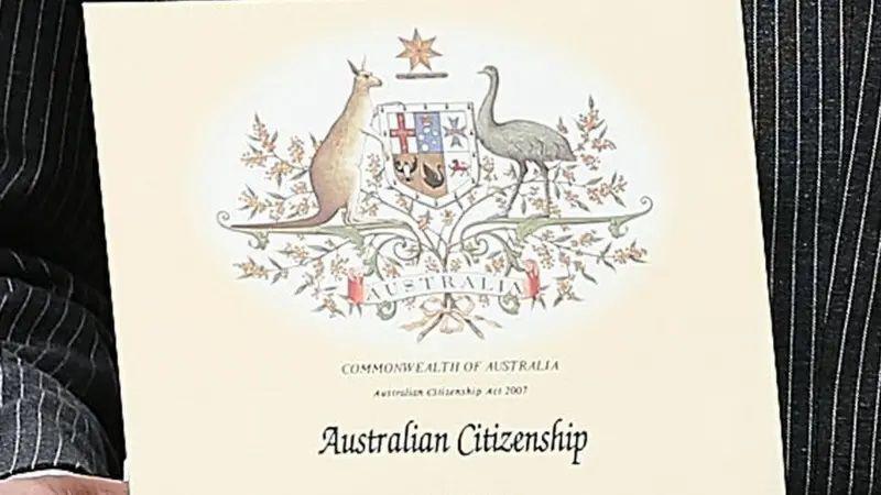 Sertifikat kewarganegaraan Australia.