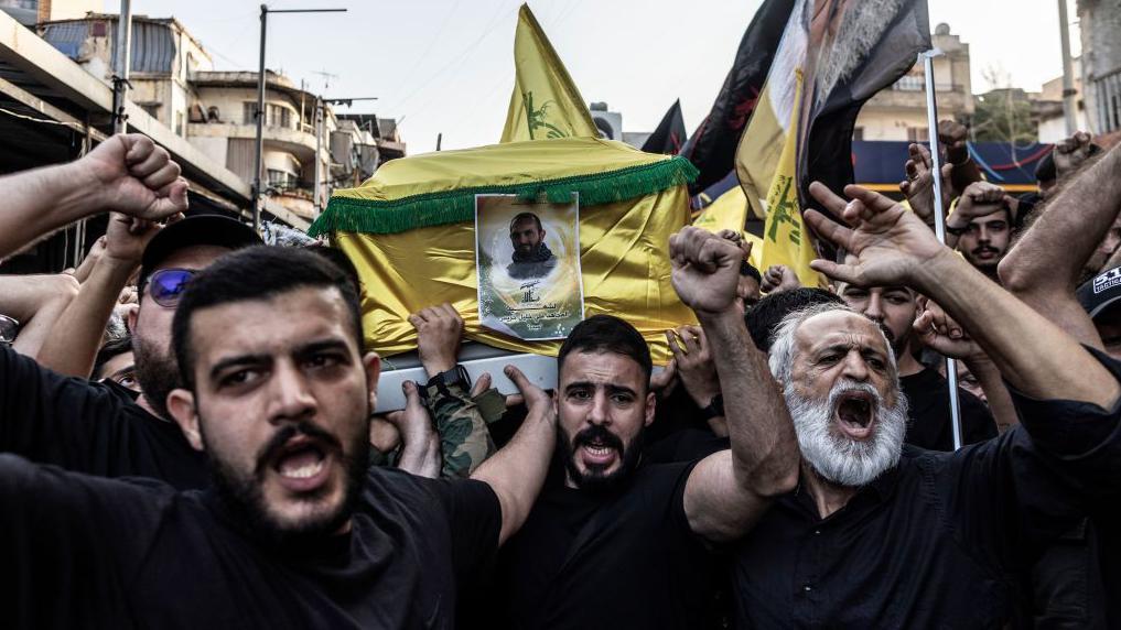 레바논의 헤즈볼라 지지자들이 벌인 반 이스라엘 시위