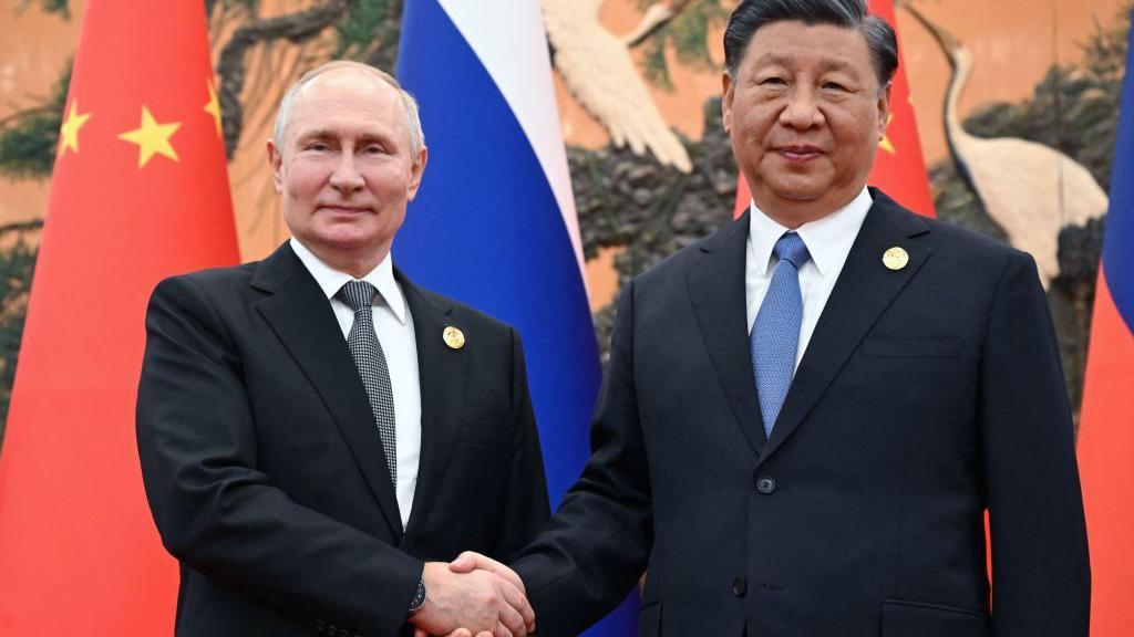 Los presidentes de China y Rusia, Xi Jinping y Vladimir Putin.