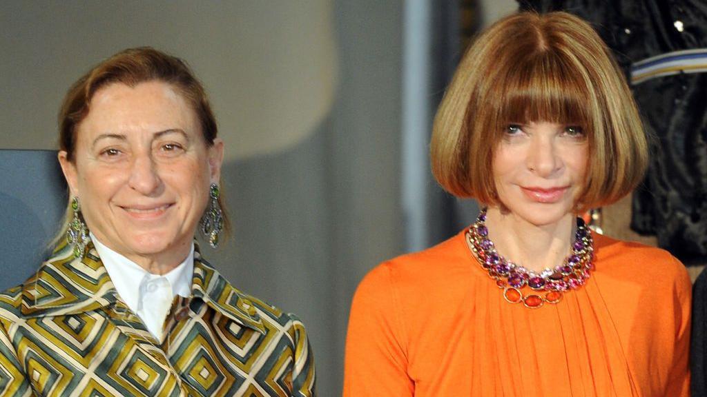 Miuccia Prada y Anna Wintour.