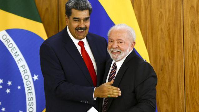Maduro e Lula em Brasília